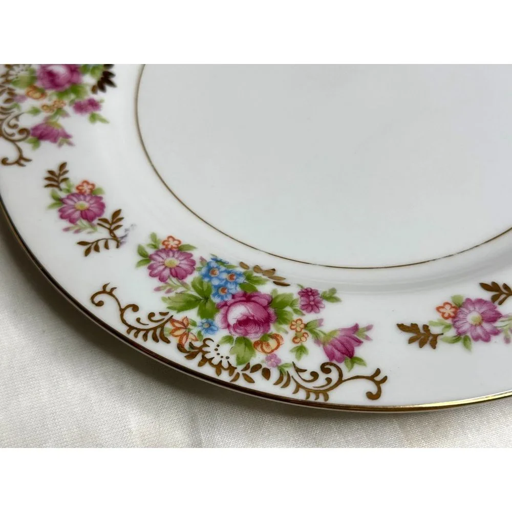 Maruichi China Large Dinner Plates Replacement Discontinued Pattern Two 10" - Picture 2 of 7